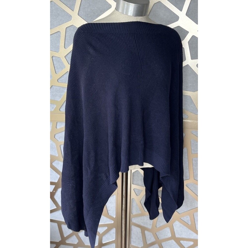 Lululemon Forward Flow Poncho Throw Sweater Cape O/S Navy Women
